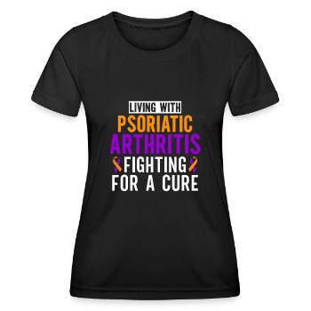 Living with psoriatic arthritis struggling for a - Women's Functional T-Shirt - black - Front - AI Model Female 172 light (172cm)