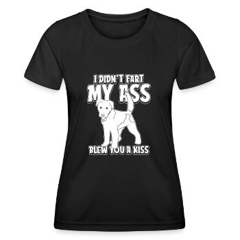 Terrier de blé - T-shirt sport Femme - noir - Devant - AI Model Female 172 light (172cm)