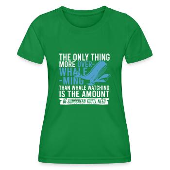 Citation de baleine de mer de mer pour les mammifères marins baleines - T-shirt sport Femme - vert - Devant - AI Model Female 172 dark (172cm)