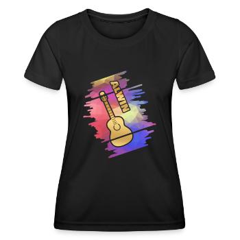 Guitar Alwin - Women's Functional T-Shirt - black - Front - AI Model Female 172 light (172cm)