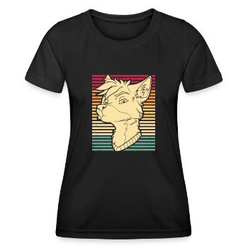 Furry Fandom Fursuits Funny - Women's Functional T-Shirt - black - Front - AI Model Female 172 light (172cm)