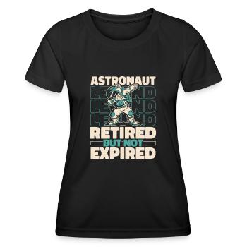 Astronaute, astronaute, astronaute, cosmonaute à la retraite - T-shirt sport Femme - noir - Devant - AI Model Female 172 light (172cm)