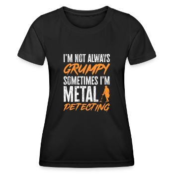 Détecteur de métaux Détection de métaux Chasse au trésor - T-shirt sport Femme - noir - Devant - AI Model Female 172 light (172cm)