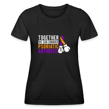 Together We Can Beat Psoriatic Arthritis - Women's Functional T-Shirt - black - Front - AI Model Female 172 light (172cm)