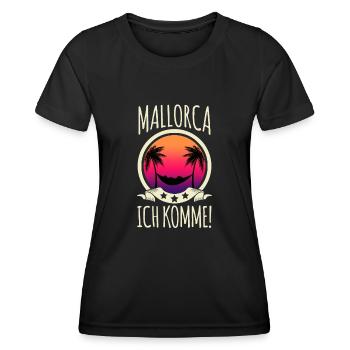 Mallorca Urlaub auf Palma - Frauen Funktions-T-Shirt - Schwarz - Vorne - AI Model Female 172 light (172cm)
