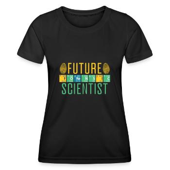 Future Forensic Scientist Forensic Criminology - Women's Functional T-Shirt - black - Front - AI Model Female 172 light (172cm)