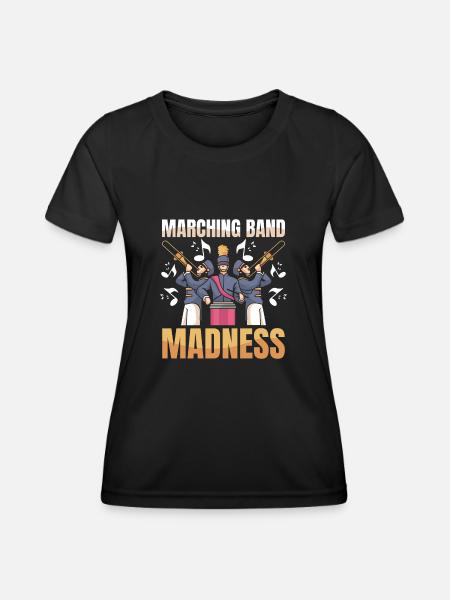 Fan train marching band madness - Women's Functional T-Shirt - black