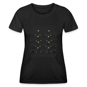 Dachshund Witz - Frauen Funktions-T-Shirt - Schwarz - Vorne - AI Model Female 172 light (172cm)