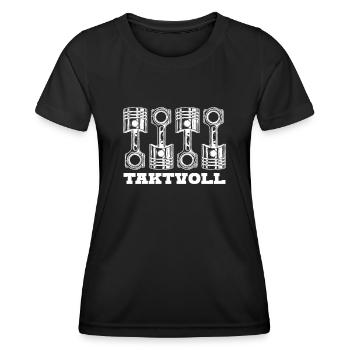 Tuner Motor Benzin Diesel Tuning - Frauen Funktions-T-Shirt - Schwarz - Vorne - AI Model Female 172 light (172cm)