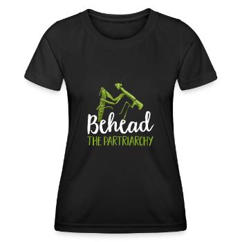 Mante religieuse, collectionneur d’insectes, entomologiste - T-shirt sport Femme - noir - Devant - AI Model Female 172 light (172cm)