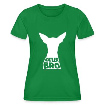 Ratler BRO - Women's Functional T-Shirt - kelly green - Front - AI Model Female 172 dark (172cm)