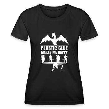 Modellbau Tabletop Modellbauer - Frauen Funktions-T-Shirt - Schwarz - Vorne - AI Model Female 172 light (172cm)