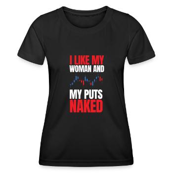 Volatility Options Trading Trader - Women's Functional T-Shirt - black - Front - AI Model Female 172 light (172cm)