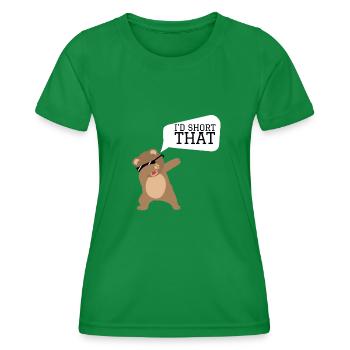 Volatility Options Trading Trader - Women's Functional T-Shirt - kelly green - Front - AI Model Female 172 dark (172cm)