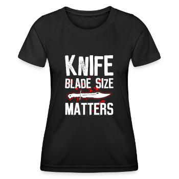 Messer Sammeln Jagdmesser Sammler Messer Sammlung - T-shirt sport Femme - noir - Devant - AI Model Female 172 light (172cm)