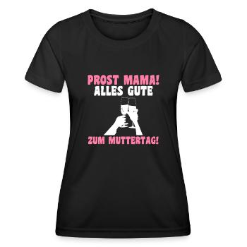 Mutter Muttertag Mama - Frauen Funktions-T-Shirt - Schwarz - Vorne - AI Model Female 172 light (172cm)