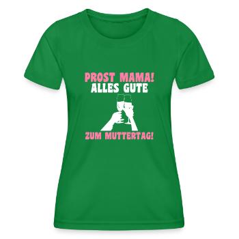 Mutter Muttertag Mama - Frauen Funktions-T-Shirt - Kelly Green - Vorne - AI Model Female 172 dark (172cm)