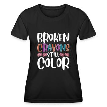 Mental Health Awareness - Women's Functional T-Shirt - black - Front - AI Model Female 172 light (172cm)