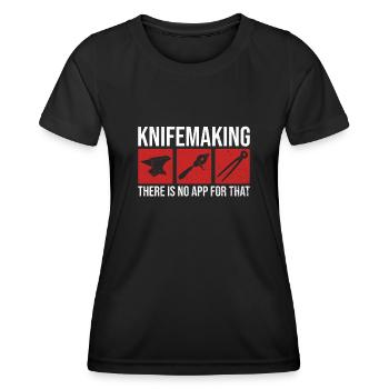 Messerherstellung Und Messermacher Klingenschmied - T-shirt sport Femme - noir - Devant - AI Model Female 172 light (172cm)