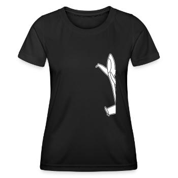 Pilote de planeur - T-shirt sport Femme - noir - Devant - AI Model Female 172 light (172cm)