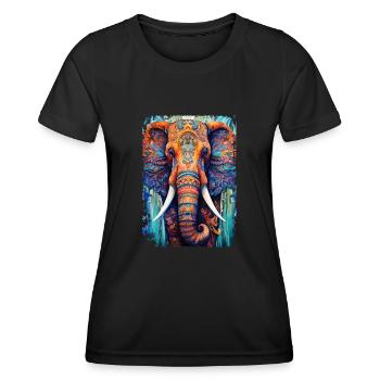 Mammouth - T-shirt sport Femme - noir - Devant - AI Model Female 172 light (172cm)