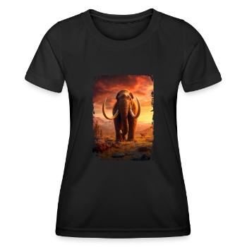 Mammouth - T-shirt sport Femme - noir - Devant - AI Model Female 172 light (172cm)