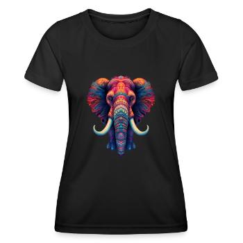 Mammouth - T-shirt sport Femme - noir - Devant - AI Model Female 172 light (172cm)