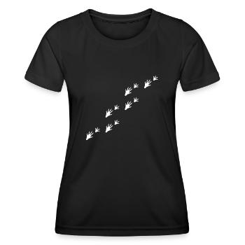 Rat footprints Rats footprints - Women's Functional T-Shirt - black - Front - AI Model Female 172 light (172cm)
