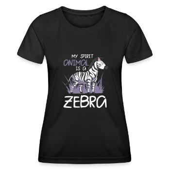 Zebra - Women's Functional T-Shirt - black - Front - AI Model Female 172 light (172cm)