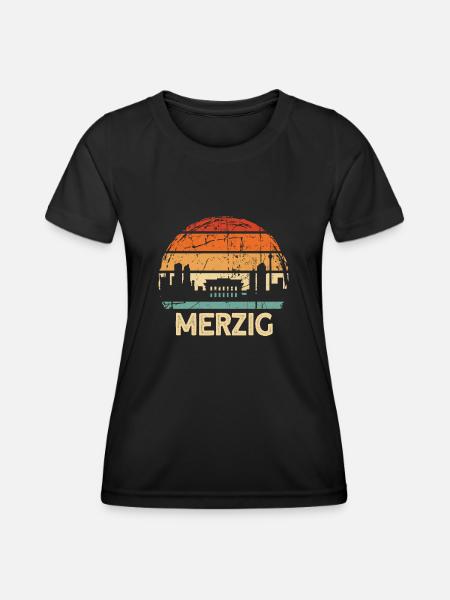 Merzig - Frauen Funktions-T-Shirt - Schwarz