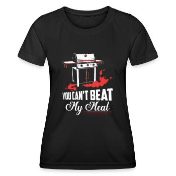 You Can't Beat My Meat Grilling BBQ Smoker - Women's Functional T-Shirt - black - Front - AI Model Female 172 light (172cm)