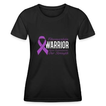 Fibromyalgia Warrior Never Underestimate - Women's Functional T-Shirt - black - Front - AI Model Female 172 light (172cm)