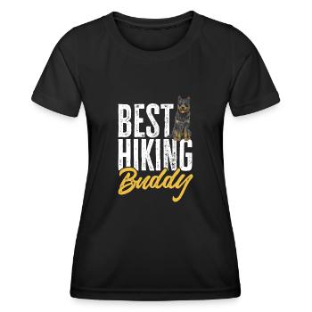 Australian Cattle Dog Red Blue Heeler - Frauen Funktions-T-Shirt - Schwarz - Vorne - AI Model Female 172 light (172cm)