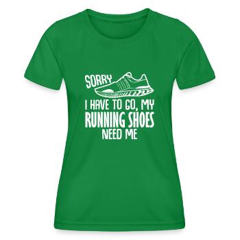 Chaussures de course à pied Sports de course - T-shirt sport Femme - vert - Devant - AI Model Female 172 dark (172cm)