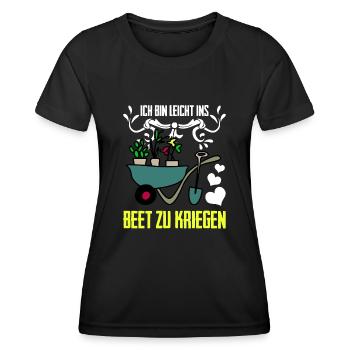 Gärtner Witz Garten Galabau Galabauer - Frauen Funktions-T-Shirt - Schwarz - Vorne - AI Model Female 172 light (172cm)