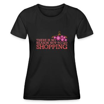 Shopping Hangers Shopping - Women's Functional T-Shirt - black - Front - AI Model Female 172 light (172cm)