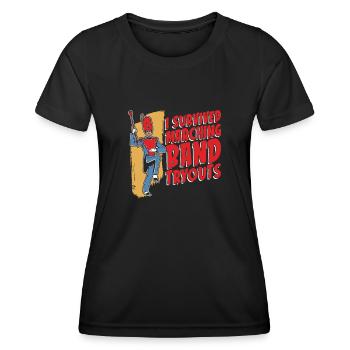Fanfahrzug Spielmannszug Lustig - Women's Functional T-Shirt - black - Front - AI Model Female 172 light (172cm)