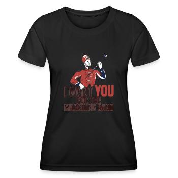 Fanfahrzug Spielmannszug Lustig - Women's Functional T-Shirt - black - Front - AI Model Female 172 light (172cm)