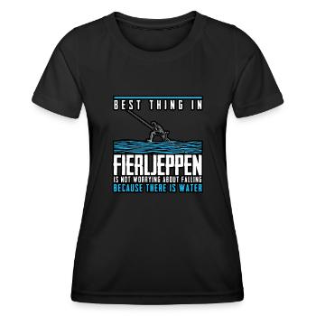 Fierljeppen - Best Thing - Women's Functional T-Shirt - black - Front - AI Model Female 172 light (172cm)