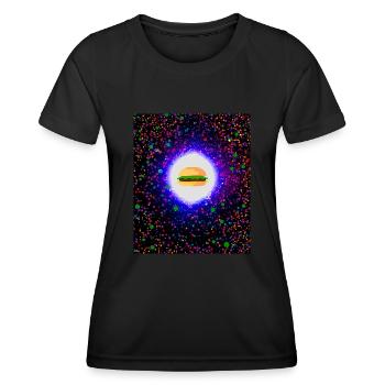 Burger in Heaven - Women's Functional T-Shirt - black - Front - AI Model Female 172 light (172cm)