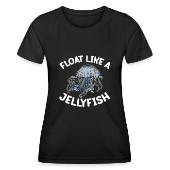 Méduses Méduses Ocean Sea Life Motif - T-shirt sport Femme - noir - Devant - AI Model Female 172 light (172cm)