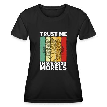 Morel Mushroom Hunting Nicht Alle Wanderer - Frauen Funktions-T-Shirt - Schwarz - Vorne - AI Model Female 172 light (172cm)