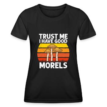 Morel Mushroom Hunting Nicht Alle Wanderer - Frauen Funktions-T-Shirt - Schwarz - Vorne - AI Model Female 172 light (172cm)