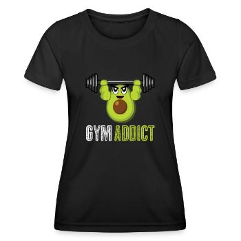 Bodybuilder Gym Fitness Strongman - T-shirt sport Femme - noir - Devant - AI Model Female 172 light (172cm)