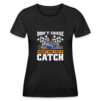 Go Kart Karting Karting Karting Driver Humour - T-shirt sport Femme - noir - Devant - AI Model Female 172 light (172cm)