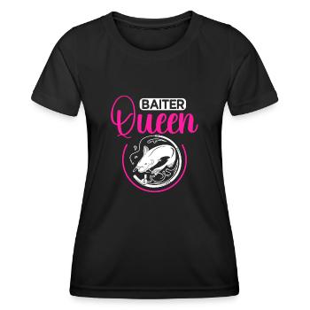 Pêche au poisson-chat Pêcheurs à la ligne - T-shirt sport Femme - noir - Devant - AI Model Female 172 light (172cm)