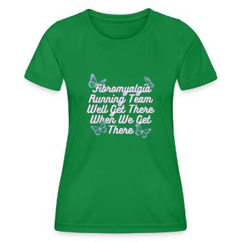 Fibromyalgia rheumatism butterfly - Women's Functional T-Shirt - kelly green - Front - AI Model Female 172 dark (172cm)
