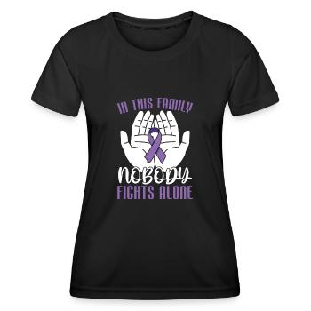 Fibromyalgie Rheuma Familie - Frauen Funktions-T-Shirt - Schwarz - Vorne - AI Model Female 172 light (172cm)
