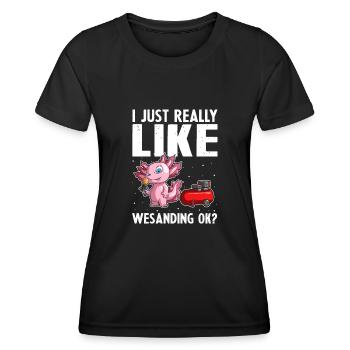 Autolackierer Angebot für Karosseriebauer - Frauen Funktions-T-Shirt - Schwarz - Vorne - AI Model Female 172 light (172cm)