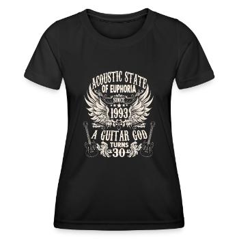 guitarists rocker birthday band vintage 1993 - Women's Functional T-Shirt - black - Front - AI Model Female 172 light (172cm)